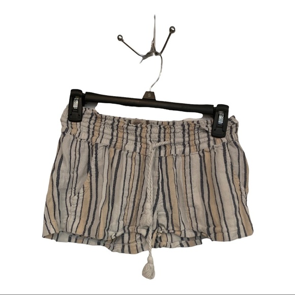 Roxy vertical stripe Roxy cotton viscose blend shorts - Picture 1 of 7